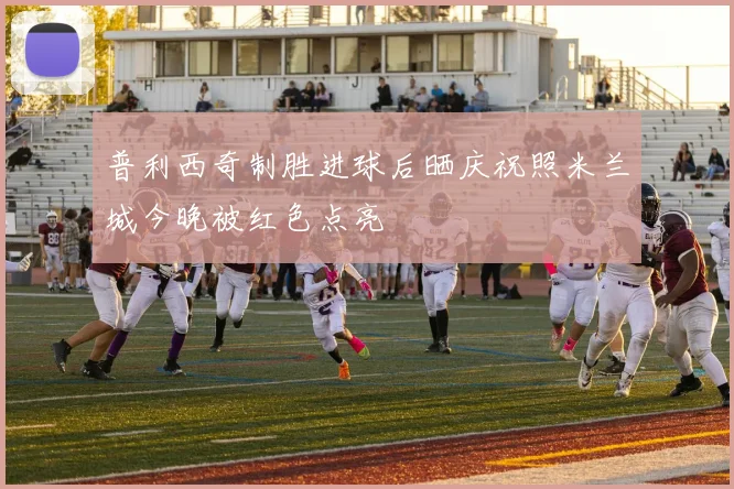 普利西奇制胜进球后晒庆祝照米兰城今晚被红色点亮